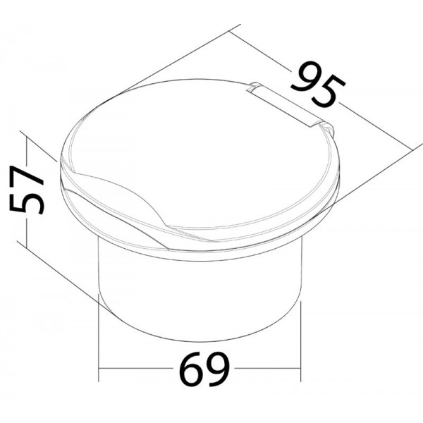 Classic Evo white deck wash inlet - N°4 - comptoirnautique.com