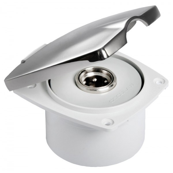 New Edge stainless steel deck wash inlet - N°1 - comptoirnautique.com