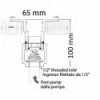 Raccordo a baionetta con connettore in plastica inclinato - N°2 - comptoirnautique.com
