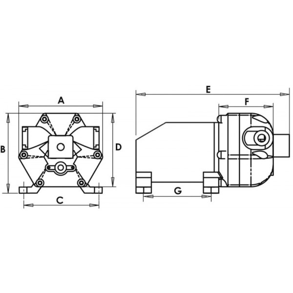 - - Bomba de achique Europump Autoclave 12V 8 L/min - N°2 - comptoirnautique.com