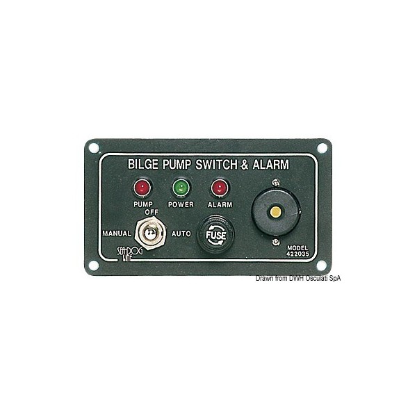 Painel de controlo da bomba de esgoto com alarme - N°1 - comptoirnautique.com
