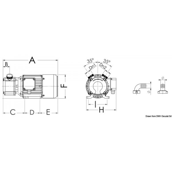Professional bronze bilge pump - 24V - 120 L/min - N°2 - comptoirnautique.com