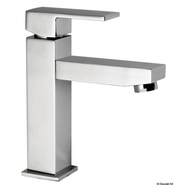 Rubinetto quadrato basso per lavabo - N°1 - comptoirnautique.com
