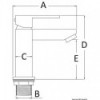 Rubinetto quadrato basso per lavabo - N°2 - comptoirnautique.com
