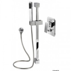 Square shower latch with tap