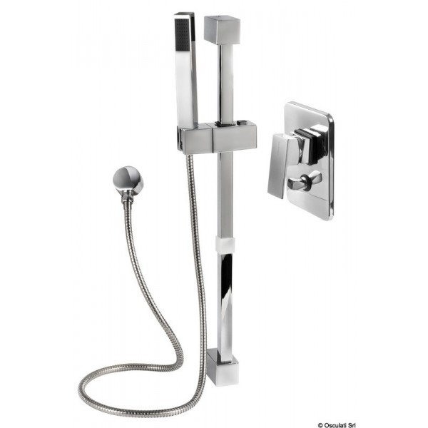 Square shower latch with tap - N°1 - comptoirnautique.com 