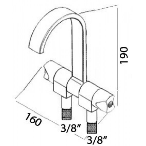 Rubinetto Stile acqua calda e fredda - N°2 - comptoirnautique.com