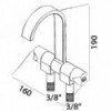 Rubinetto Stile acqua calda e fredda - N°2 - comptoirnautique.com