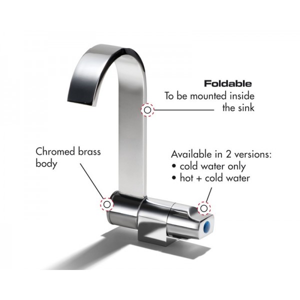 Hot and cold water style tap - N°4 - comptoirnautique.com 