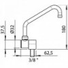 Klappbarer Ausguss aus verchromtem Messing - N°2 - comptoirnautique.com 