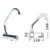 Rubinetto girevole alto serie Star per acqua fredda/calda - N°1 - comptoirnautique.com