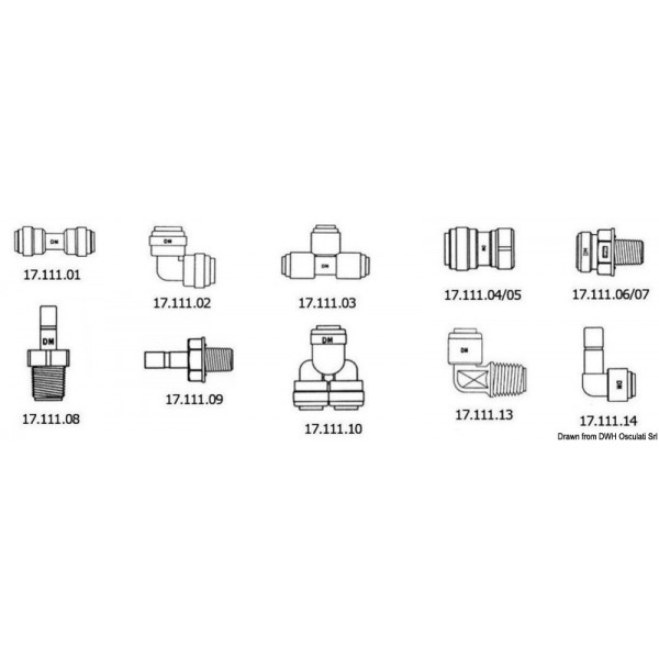 Set mit 10 Verbindungsmuffen weiblich/weiblich - N°2 - comptoirnautique.com