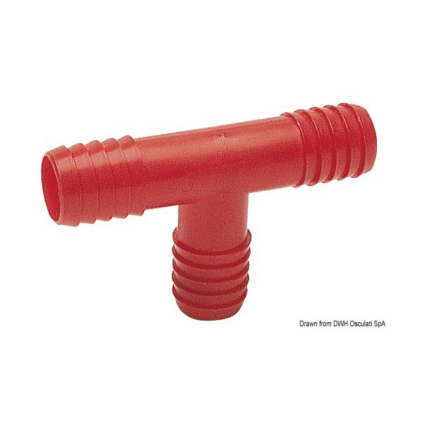 Raccordo a T in nylon da 10 mm - N°1 - comptoirnautique.com