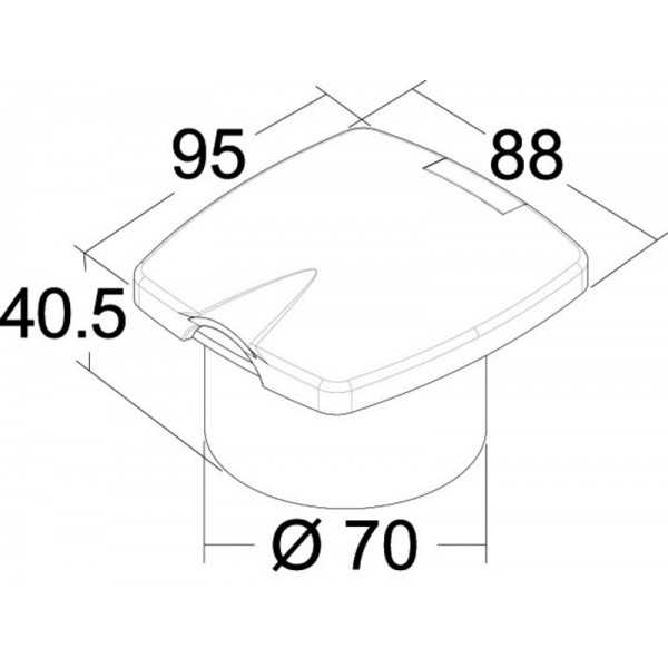 Grifo de latón cromado Mezclador New Edge - N°2 - comptoirnautique.com