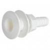 Passe-white plastic shell with 1/2" spigot - N°1 - comptoirnautique.com