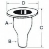 -Concha de plástico branco Passe com espigão de 1/2 - N°3 - comptoirnautique.com