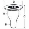 Passe-guscio in plastica bianca con raccordo da 1/2" - N°3 - comptoirnautique.com