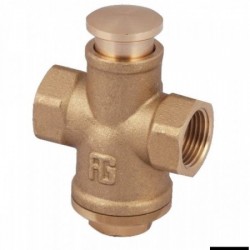 3/8" brass push valve
