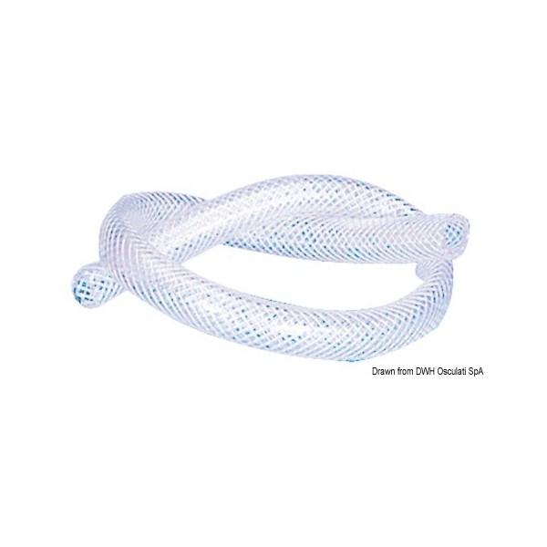 Tuyau PVC armé p. eau 10 x 15 mm  - N°1 - comptoirnautique.com