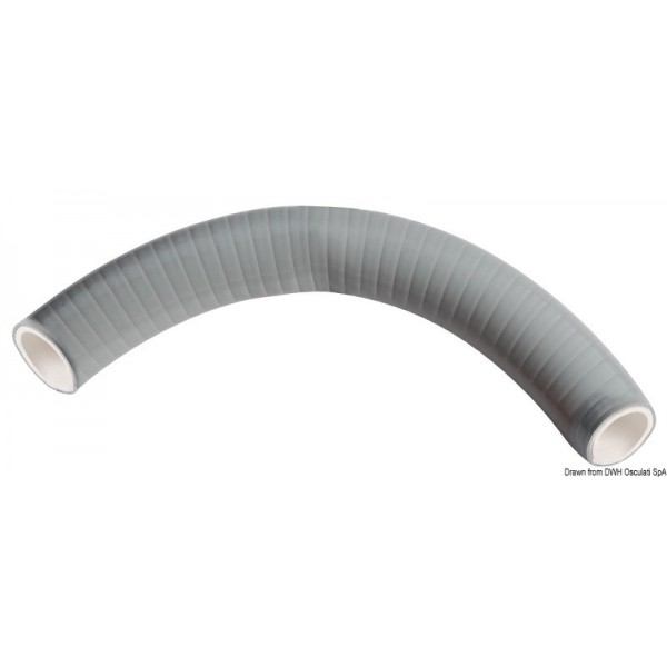 Tubo spiralato SUPERFLEX Ø 16 mm in PVC grigio - N°1 - comptoirnautique.com
