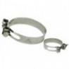 Morsetto per impieghi gravosi AISI 316 74/82 mm