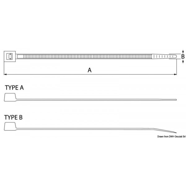 Collier nylon 98 mm - N°3 - comptoirnautique.com