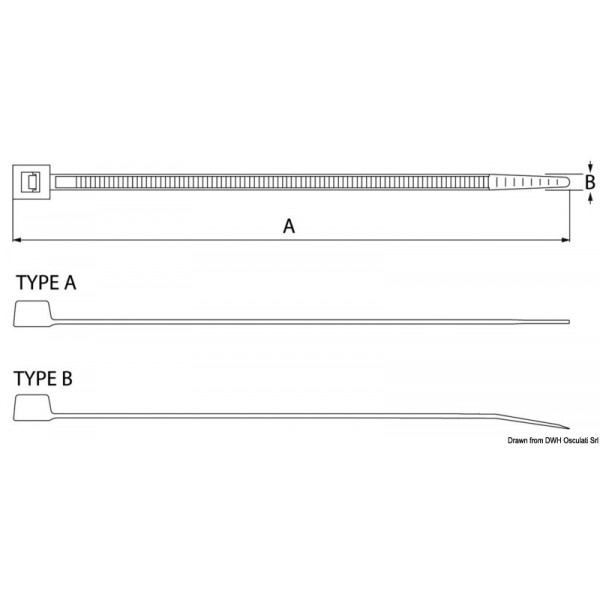Collare in nylon 200 mm - N°3 - comptoirnautique.com