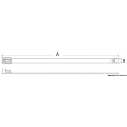 White nylon collar 2 cm