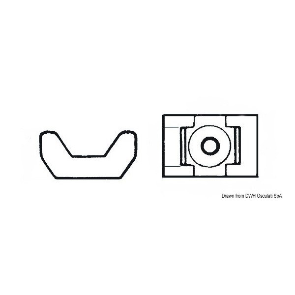 Supporto del morsetto a vite da 5 mm - N°1 - comptoirnautique.com