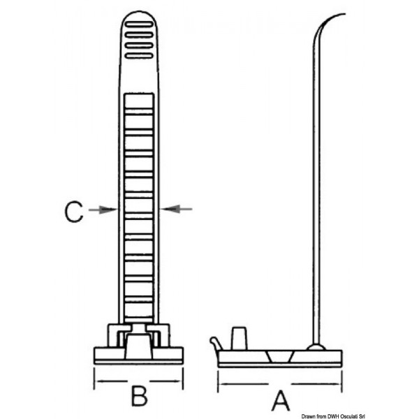 Abrazadera ajustable máx. 17 mm - N°2 - comptoirnautique.com