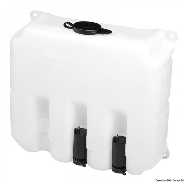 Impianto di lavaggio-9,7 l 3 pompe da 24 V  - N°1 - comptoirnautique.com