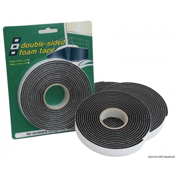 PSP MARINE bi-Nastro adesivo in PVC 3 x 19 mm  - N°1 - comptoirnautique.com