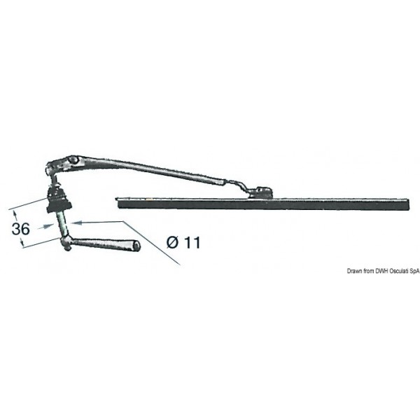 Manual wiper 280 mm - N°1 - comptoirnautique.com 