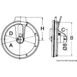 EIWA 12 V oblò 300 mm chiaro