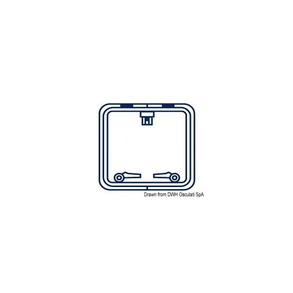 Protezione del boccaporto sul ponte 450 x 450 mm - N°1 - comptoirnautique.com