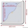 Tenda oscurante e zanzariera 600 x 600 mm - N°4 - comptoirnautique.com