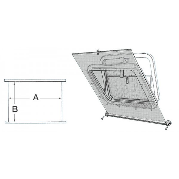 Rideau occultant blanc Climavision Mare 360x400 mm  - N°3 - comptoirnautique.com 