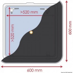 Tenda oscurante 600 x 600 mm