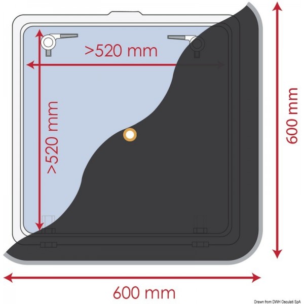 Tenda oscurante 600 x 600 mm - N°1 - comptoirnautique.com