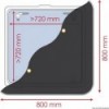 Tenda oscurante 800 x 800 mm - N°1 - comptoirnautique.com