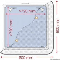 Zanzariera 800 x 800 mm