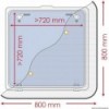 Zanzariera 800 x 800 mm - N°1 - comptoirnautique.com