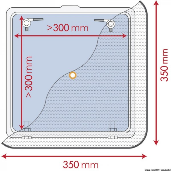 Zanzariera 350 x 350 mm - N°2 - comptoirnautique.com
