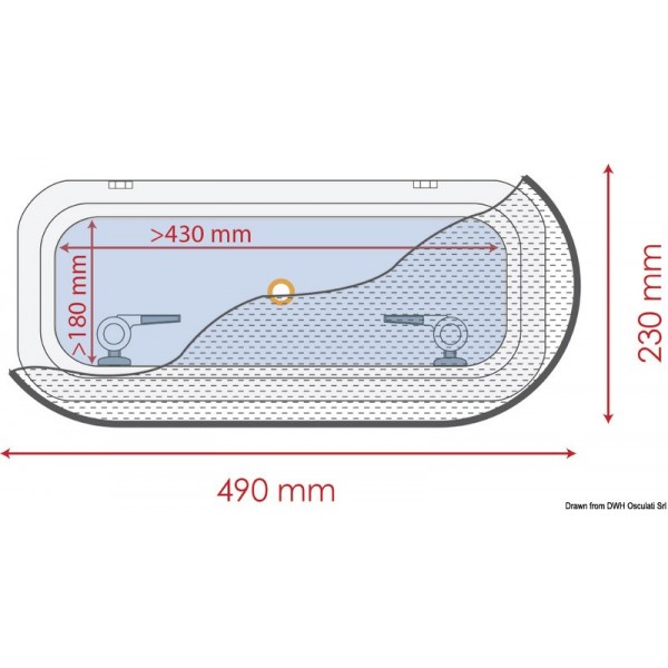 Zanzariera 490 x 230 mm - N°2 - comptoirnautique.com