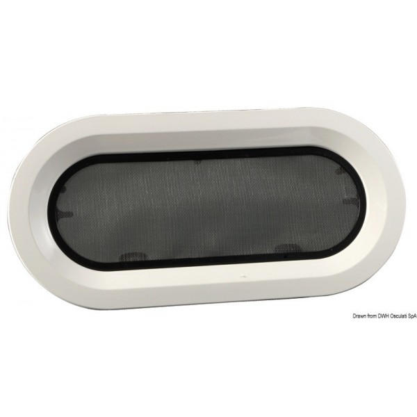 BOMAR Oblò ovale Flagship 216 x 444 mm - N°1 - comptoirnautique.com