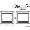 Tenda/moschettone. Bomar Seabreezer rotondo 609x577 mm  - N°2 - comptoirnautique.com
