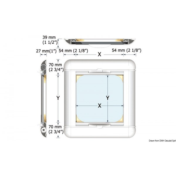 Ocenair SkyScreen di superficie per BOMAR round 518 W - N°2 - comptoirnautique.com