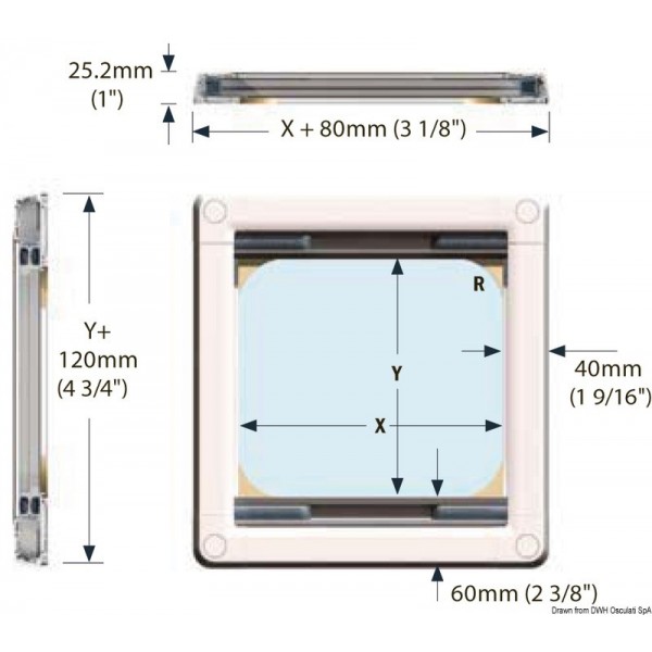 OCEANAIR SkyScreen Plissettato per Lewmar 10  - N°2 - comptoirnautique.com