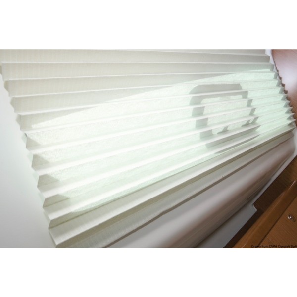 Oceanair pleated shade 381 x 305 mm blanc  - N°1 - comptoirnautique.com