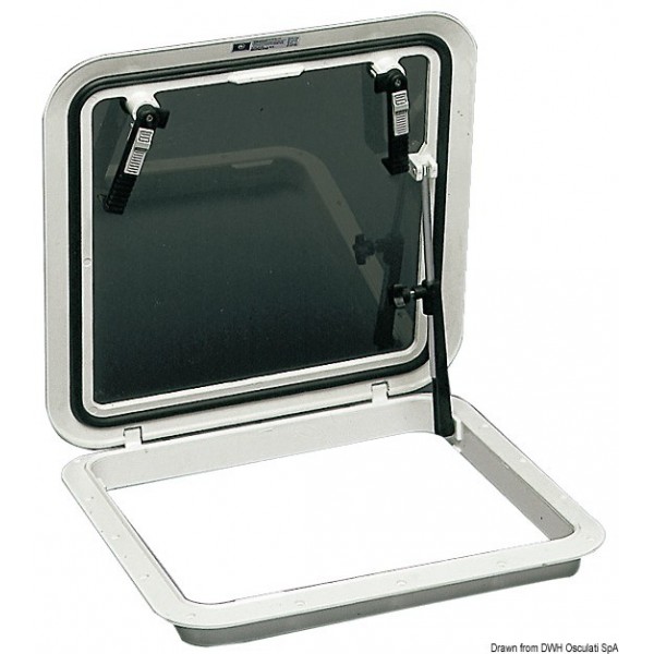 Pannello di coperta BOMAR Flushdeck bianco 304 x 302 mm - N°1 - comptoirnautique.com
